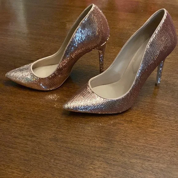 Aldo sequin heels hot sale